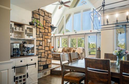 Larkspur House | Modern A-Frame Hot Tub Views