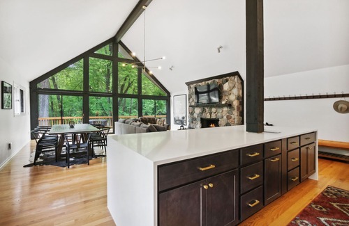 Fontana House | Modern A-Frame Cabin + Hot Tub + Golf Cart. Amenities Galore!