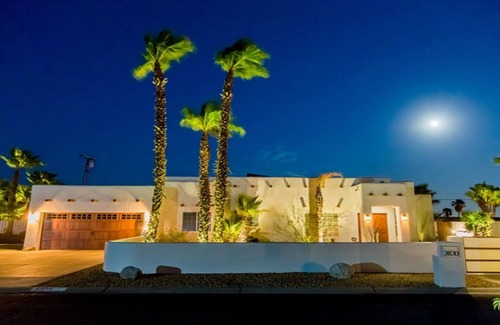 Desert Park Estates House | Modern Adobe Palm Springs Retreat with New Backyard and Pool Area!