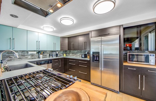 Lake Arrowhead House | Modern alpine escape with two decks, grill, private sauna, fireplace