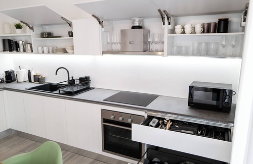 Capo d'Orlando Apartment | Modern apartment with sea view, top amenities and private parking space