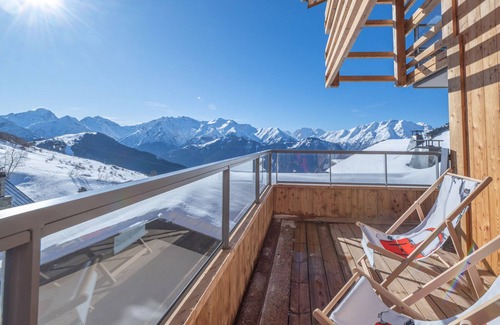 Viel-Alpe Apartment | Modern Apartment Near Slopes with Parking, WiFi, and Mountain Views