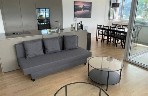 Kriens Apartment | Modern Apartment with Panoramic Mountain Views