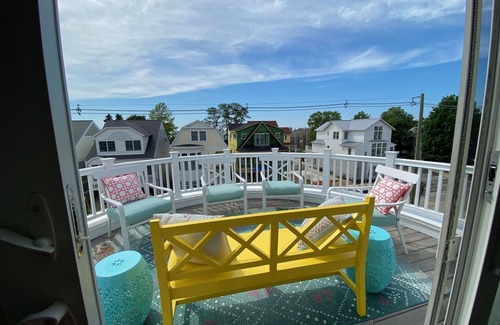 South Haven House | Modern beach house, private heated pool, walk to the beach and town!