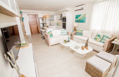 Puerto Plata Condo | Modern Beachfront Condo w/Private Outdoor Pool & Patio @ Emotions Playa Dorada