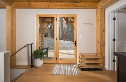 Vilas House | Modern Blue Ridge Mountaintop Timber-Frame Home w/Sauna, Hot Tub and EV Charger