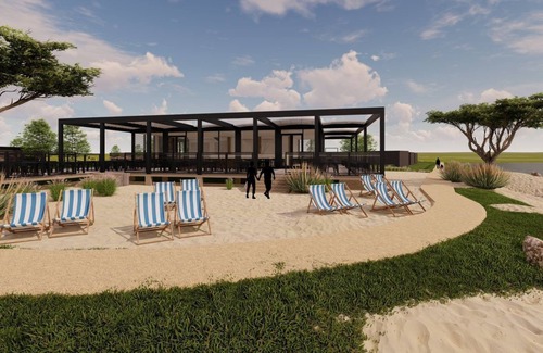 Enkhuizen House | Modern chalet with exceptional sea views, fenced garden and direct beach access