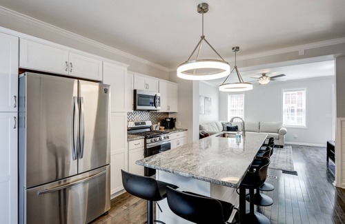 Lancaster House | Modern City Home w/Private Patio! Walkable to Markets, Coffee Shops & More!