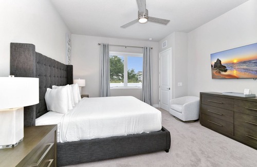 Reunion Hotel | Modern Condo with Large Outdoor Patio. Reunion Resort Water Park Access near Disney at Spectrum Resort Orlando by Rentyl – B44 #139