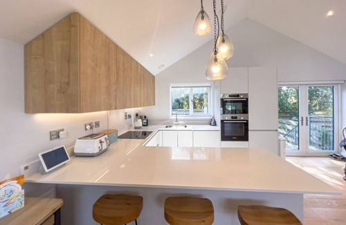 Constantine Bay House | Modern Constantine Bay home with private hot tub, close to the beach and golf