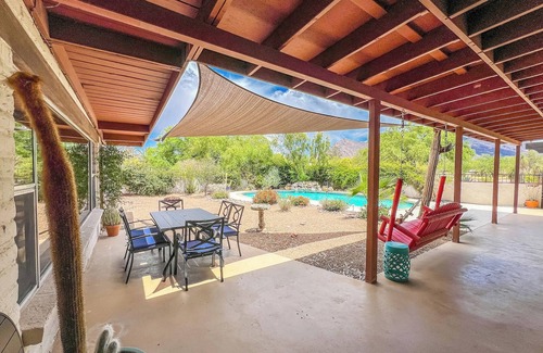 Orange Grove Park House | Modern Desert Home with Pool & Arizona Mountain Views