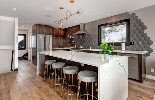 Highland Estates House | Modern, dog-friendly home with stunning mountain views, private hot tub, & grill