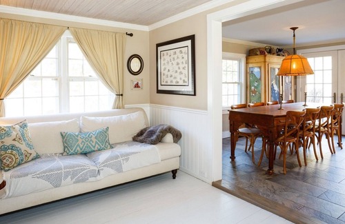 Remsenburg House | Modern farmhouse with pool + gorgeous yard, minutes from the beach.