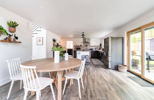 Kerhonkson House | Modern Farmhouse Sauna Private Pond Hiking