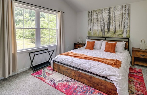 Greensboro House | Modern Greensboro Getaway w/ Fire Pit!