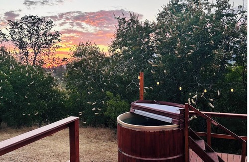 California Hot Springs House | Modern House 5 acr in Sequoia National Forest with Hot Tub, Sauna and Playground