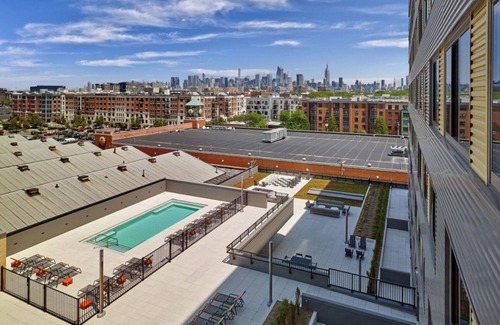 Hoboken Apartment | Modern Hoboken 2BR w/PATH Shuttle, Gym & W/D, by Blueground