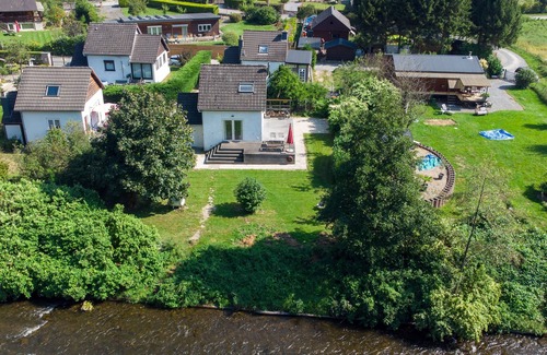 Aywaille House | Modern holiday home with terrace and river views