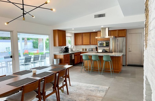 Indian Wells House | Modern Home Near El Paseo in Quiet Neighborhood w/Pool, Spa, Fire Pit, & Views