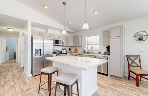 Rome House | Modern home with foosball, fireplace, & grill - near Sand Valley Golf Course