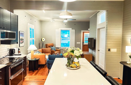 Athens House | Modern Home with Hot Tub: Walk to Game!