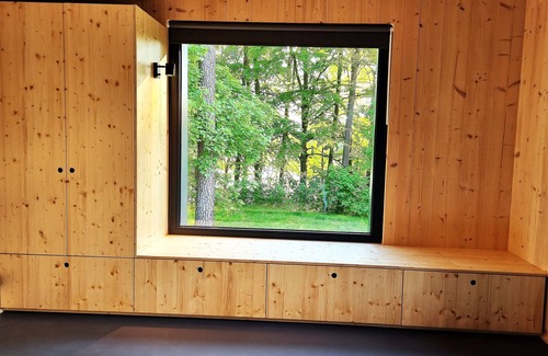 Postheim House | Modern house for 8 people with fireplace, roof terrace and sauna on Lake Lübbe.