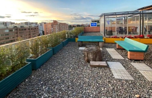 Usaquen Apartment | Modern Loft with Hill Views in Usaquén, Walk to Historic District