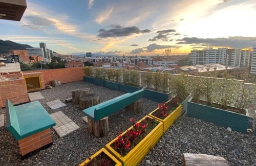 Usaquen Apartment | Modern Loft with Hill Views in Usaquén, Walk to Historic District