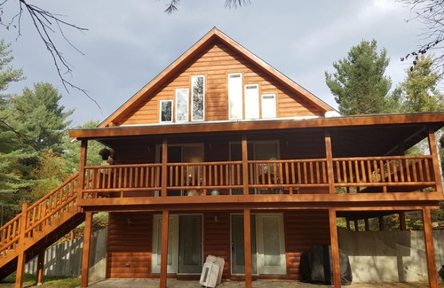 Twin Mountain House | Modern log home, heart of White Mtns, Twin Mtn, 7 mins to Bretton Woods, pets+