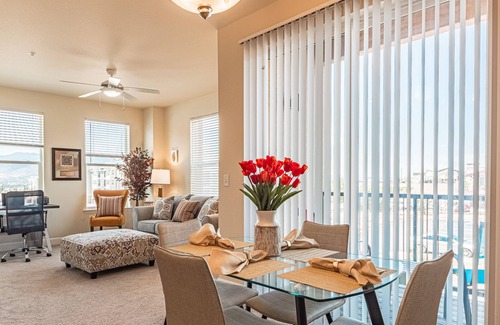 Briargate Apartment | Modern luxurious Mountain View. Very clean with out door hot tub