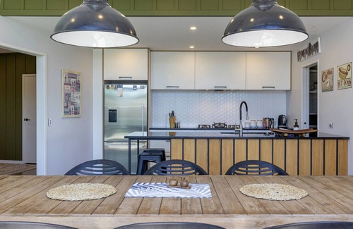 Wharewaka House | Modern Luxury Escape | Stylish Hideaway with Lake Views & Gourmet Kitchen