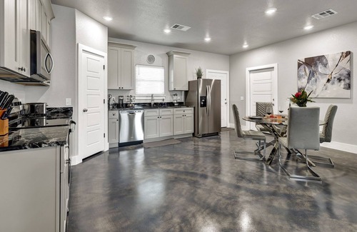 Burnet House | Modern Luxury Home | Deck w/Grill and Fire Table