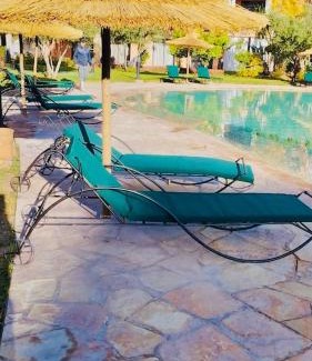 Agdal Apartment | Modern - Moroccan 2BR with Panoramic Pool View