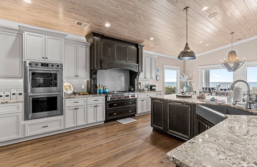 Holden Beach House | Modern Oceanfront Home with Zero-Entry Pool, Hot Tub, Outdoor Kitchen, WiFi & AC