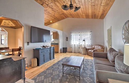 Pinetop House | Modern Pinetop Cabin with Game Area, Deck and Fire Pit