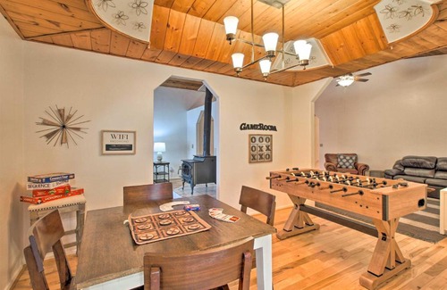 Pinetop House | Modern Pinetop Cabin with Game Area, Deck and Fire Pit