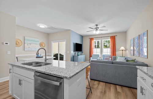 Cedar Point Villa | Modern Retreat Minutes to Emerald Isle Beach Villa