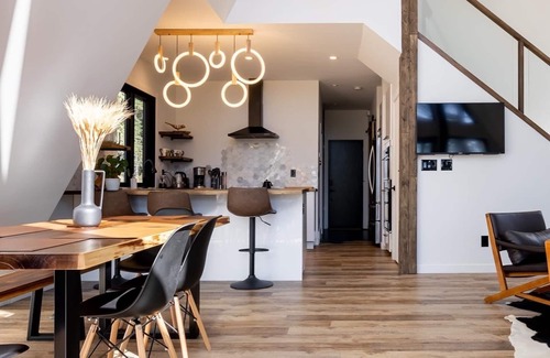 Nordegg Cabin | Modern Rustic A-Frame Cabin with Barrel Sauna