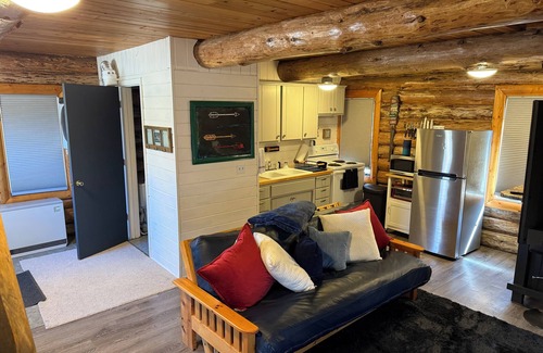 Brainerd Cabin | Modern Rustic authentic log cabin on Borden Lake.