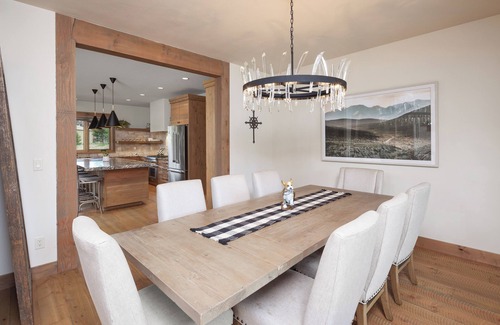 Whitefish Apartment | Modern-Rustic Retreat + Full Kitchen, Soaking Tub, Office, Media Room & Deck