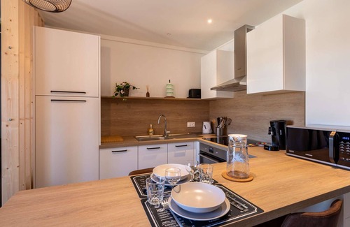 Eaux-Bonnes Apartment | Modern studio for 2 with equipped kitchen and TV in Gourette