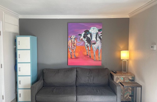 Fort Worth Apartment | Modern Studio walking distance to W. 7th and More!