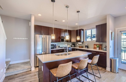 Jefferson Park House | Modern Townhouse - Walkable to Mile High Stadium - Rooftop Views with Firepit