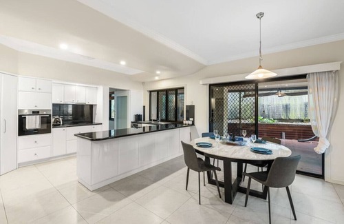 Eight Mile Plains House | Modern-Traditional Mansion Style Home w/Pool