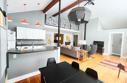 Lake Township House | Modern "Up North" style cabin on 40 acres. Pet welcome. Air conditioning.
