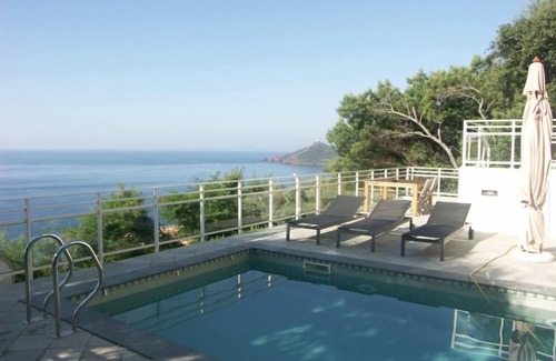 Antheor Villa | Modern villa with swimming pool and panoramic sea view