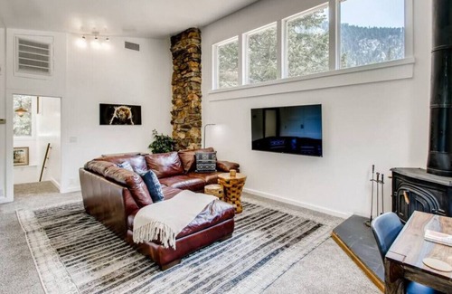 Idaho Springs Condo | Modern Work & Play WATERFRONT Condo right on the creek