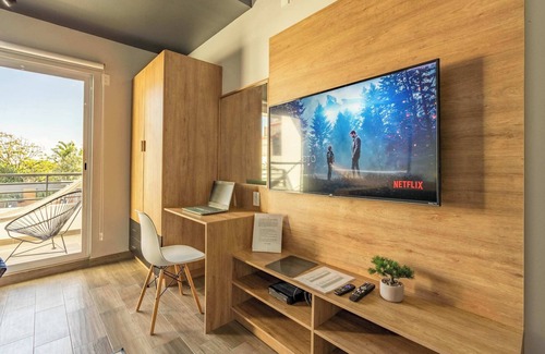 Oaxtepec Apartment | Moderno y céntrico estudio Alberca, gym & rooftop