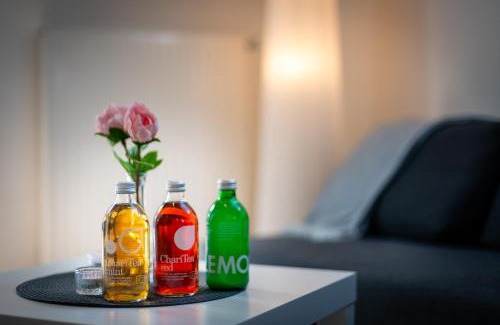 Bachviertel Apartment | MOLA Apartments-Charmante Ferienwohnung im Herdecke Zentrum für 3 Personen-große Dachterrasse-Grill-Gratis Parken-WLAN