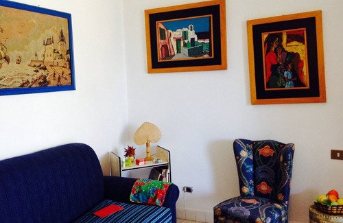 Addaura Apartment | Mondello, Addaura. apartment in villa, terrace with sea view